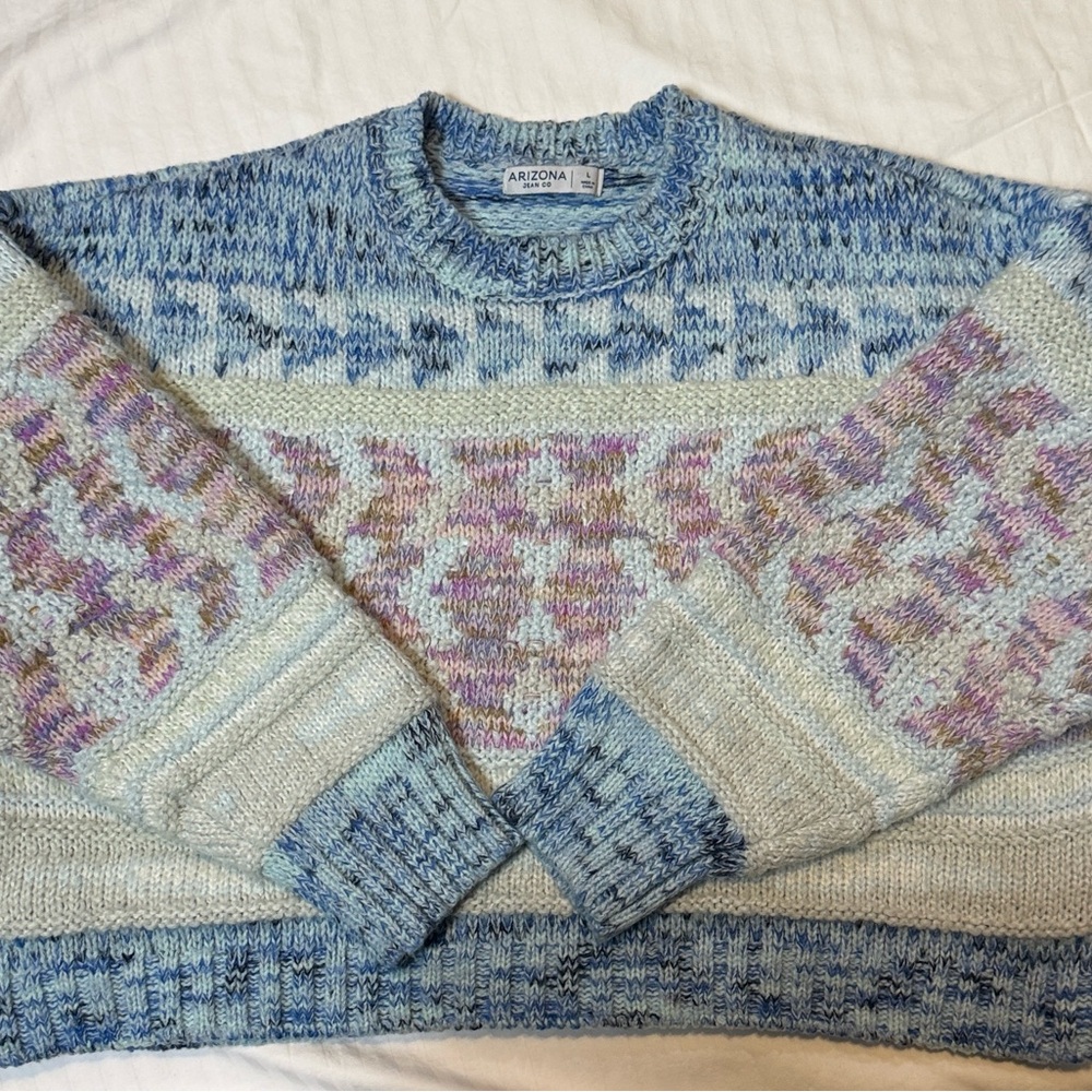 Arizona Jean Company Men's Multicolor Crewneck Sweater